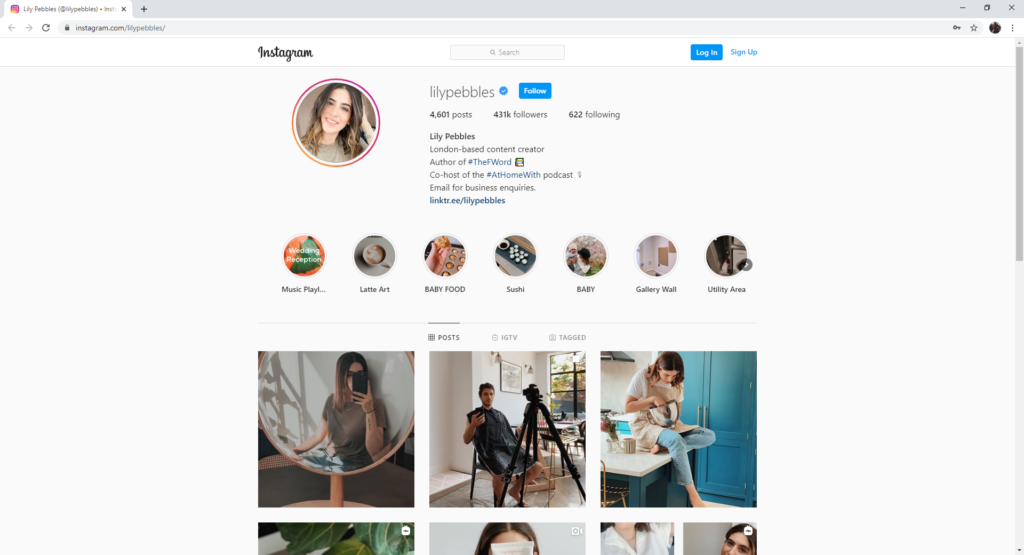 strategi pemasaran influencer instagram lily pebbles