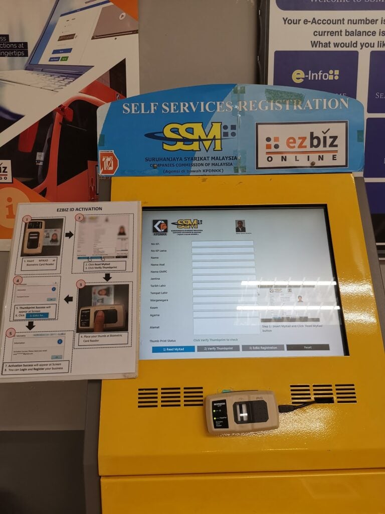 SSM self-service kiosk